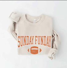 Load image into Gallery viewer, SUNDAY FUNDAY Graphic Sweatshirt- Heather Dust