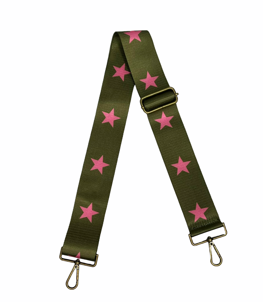 Star Print Bag Straps Stars Crossbody Bag Strap Handmade in 
