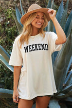 Load image into Gallery viewer, SAMPLE, Weekend Oversized Graphic Top - Vanilla