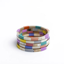 Load image into Gallery viewer, Colorful Tile Bangle Set