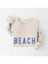 Load image into Gallery viewer, SAMPLE, BEACH Graphic Sweatshirt - Heather Dust