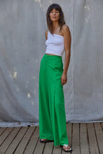 Load image into Gallery viewer, SAMPLE, High Waisted Wide Leg Trouser Pant - Green