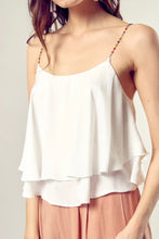 Load image into Gallery viewer, SAMPLE, Beaded Shoulder Strap Camisole