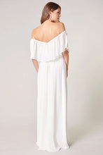 Load image into Gallery viewer, SAMPLE, Enamored Off the Shoulder Ruffle Dress - Off White