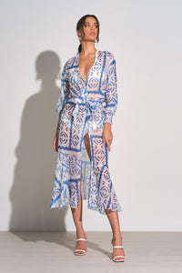 SAMPLE Kimono Robe - Cabos Blue