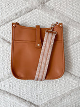 Load image into Gallery viewer, SAMPLE, Faux Leather Messenger Bag - Tan