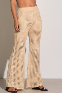 SAMPLE, Crochet Woven Pants - Natural