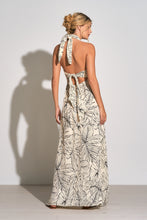 Load image into Gallery viewer, SAMPLE Maxi Criss Cross Halter Cut Out - Tropic/Natural Black