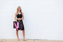 Load image into Gallery viewer, GLO girl bag- Black/Neon Pink