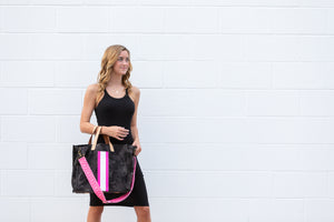 GLO girl bag- Black/Neon Pink