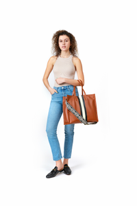 Marcy Genuine Leather Large Tote