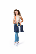 Load image into Gallery viewer, Limited Edition - Navy/White Tote