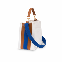 Load image into Gallery viewer, Buck-it Bag - White/Cobalt Blue
