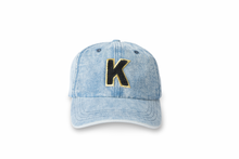 Load image into Gallery viewer, SAMPLE Initial Hat - Denim/Black