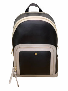 BR x S+S Genuine Leather Backpack- Black