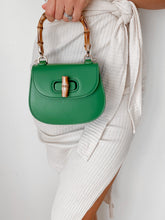 Load image into Gallery viewer, Mini bamboo handbag - Green
