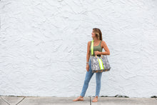 Load image into Gallery viewer, GLO girl bag- Grey/Neon Yellow