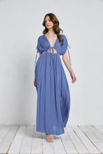Load image into Gallery viewer, Ruched Cutout Detail Maxi Dress