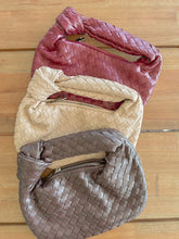 Load image into Gallery viewer, CLOSEOUT SAMPLE SALE, Luxe Knotted Faux Leather Woven Handbag