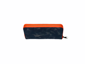 SAMPLE, GLO girl wallet- Navy/Neon Orange