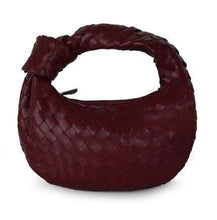 Load image into Gallery viewer, SAMPLE, Luxe Knotted Faux Leather Woven Handbag