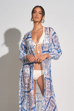 Load image into Gallery viewer, Kimono Robe - Cabos Blue
