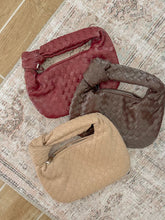 Load image into Gallery viewer, SAMPLE, Luxe Knotted Faux Leather Woven Handbag