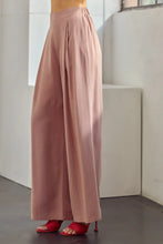 Load image into Gallery viewer, Flowy Wide Pull On Pants - Antique Rose