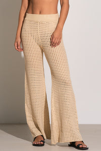 Crochet Woven Pants - Natural