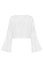 Load image into Gallery viewer, Echo Crop Top - White