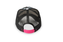 Load image into Gallery viewer, SAMPLE - Trucker Hat - Tie-Dye Black/Neon Pink